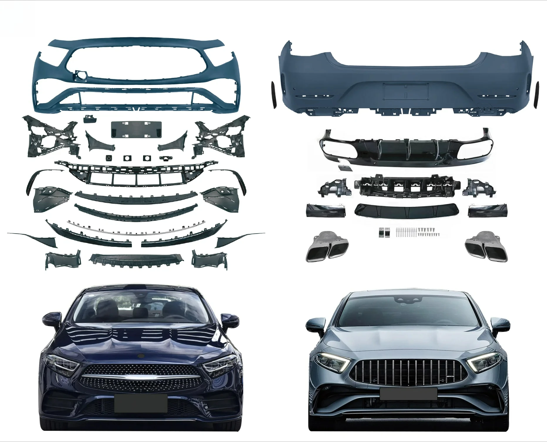 Precision-Fit ForMercedesBenz W257 CLS-Class CLS63 Enhanced Style New Plastic Body Kit 2019-2023