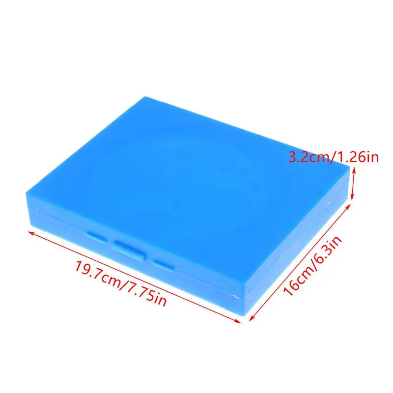 Rectangle Plastic Microscope Slide Box 1 2 3Pcs Secure 100 Slide Storage for Laboratory Education