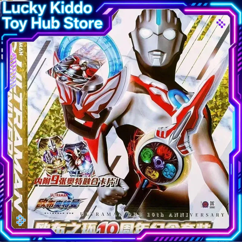 

Оригинальный набор Bandai Ultraman Orb Ring Sound Light к 10-летию: коллекционная игрушка с картами и мечом