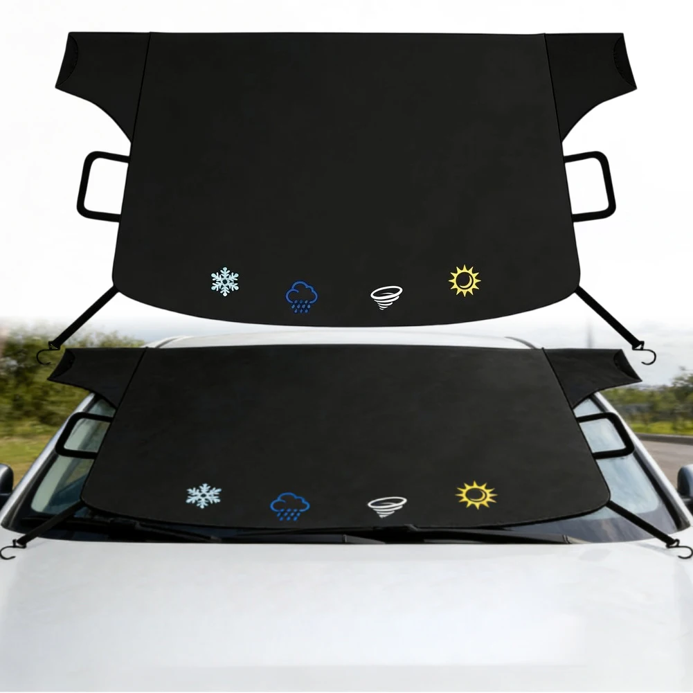 Windshield Cover For Ice And Snow Windproof Winter Frost And Deicing Awning Windshield Cover For Ice And Snow Windproof