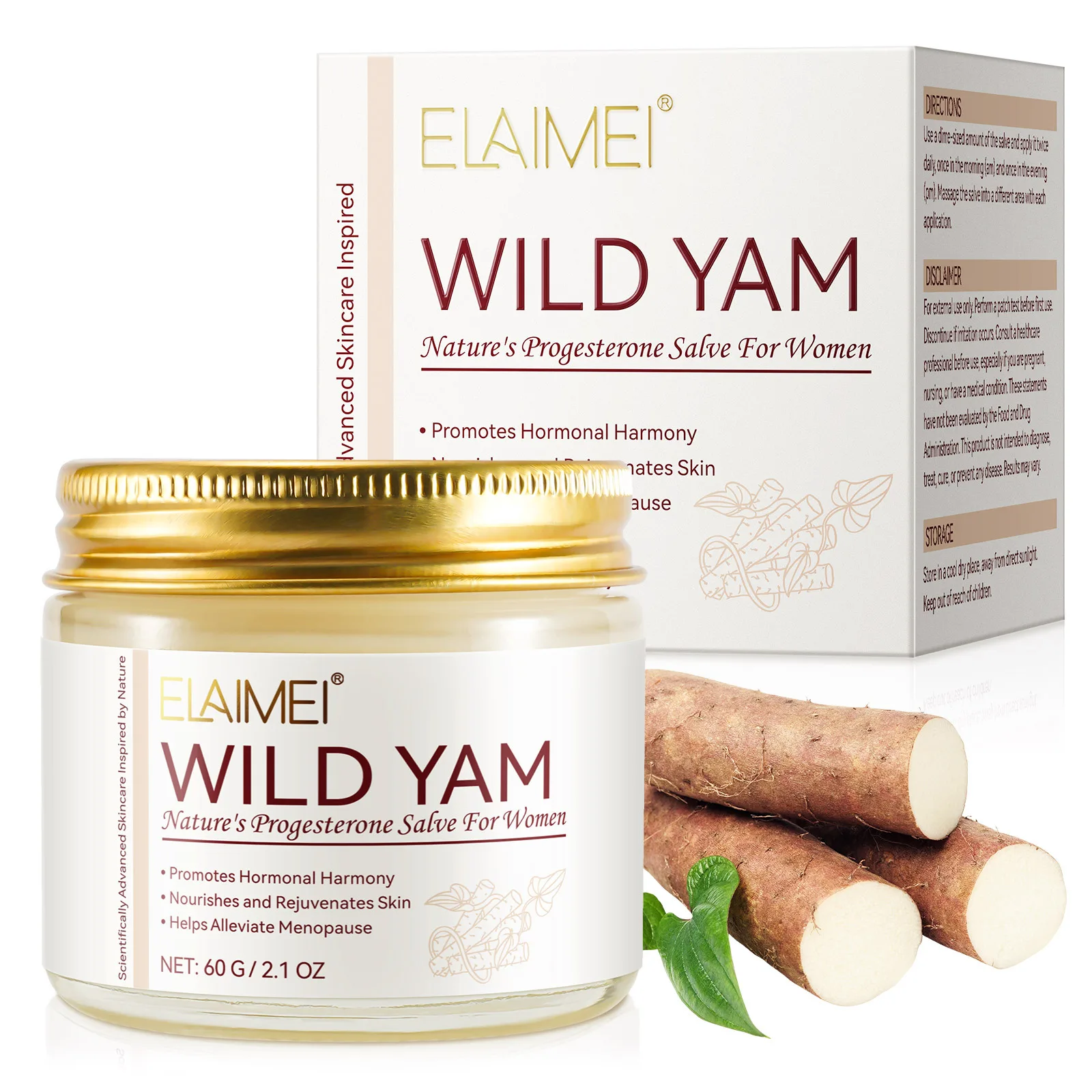 Wild Yam Cream 2024 Formula per le donne Idratante e rimuove le rughe Balsamo salutare per le donne per tutti i tipi di pelle