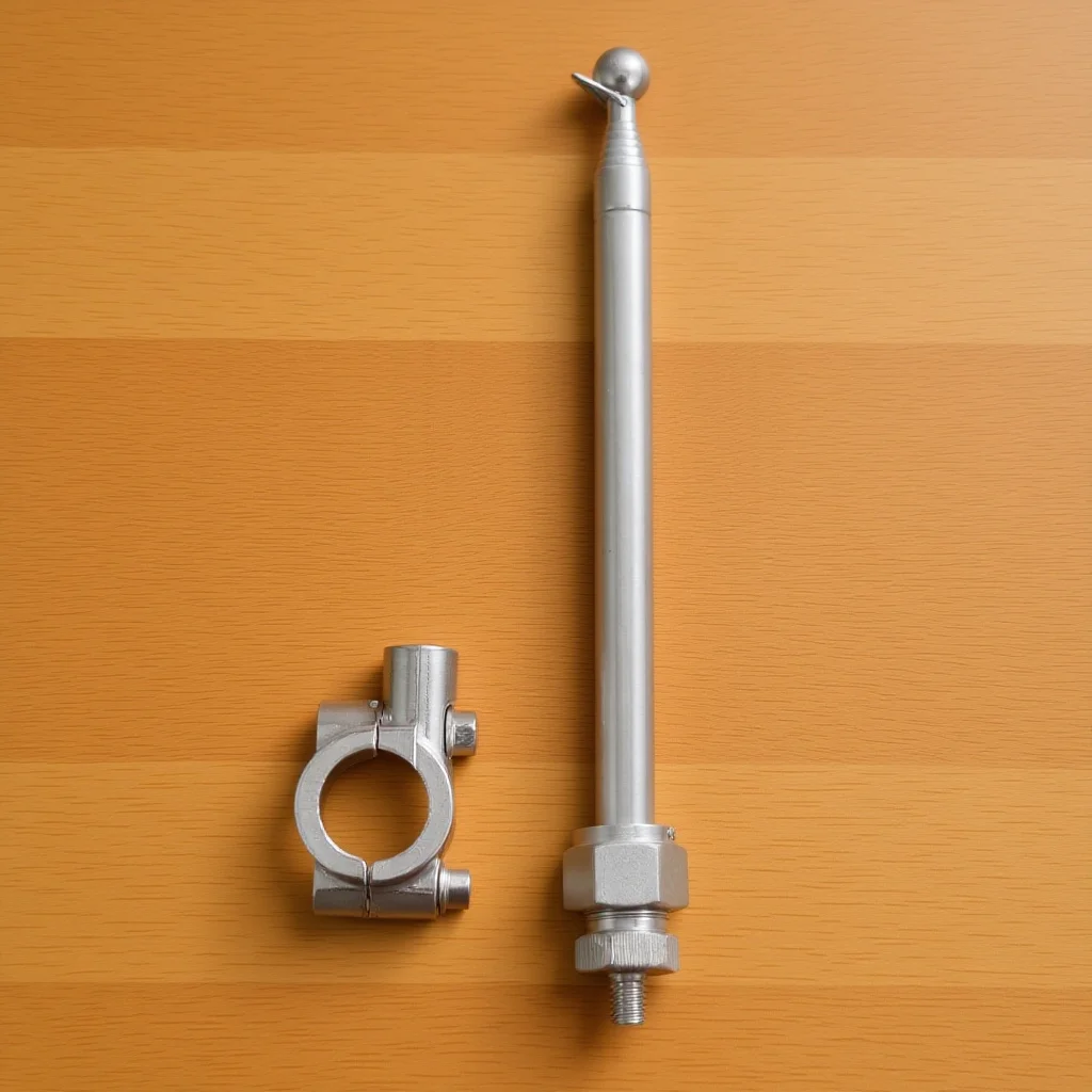 

Adjustable Stainless Steel Telescopic Motorcycle Flagpole Compatible 22Mm Round Bars Easy Install Off-Road Street Bike Flag