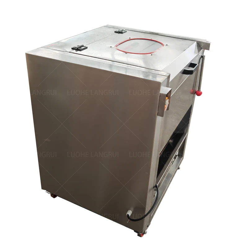 Commercial Brush Roller Cleaning Machine - Automatic Washer for Root Vegetables & Fruits Processing