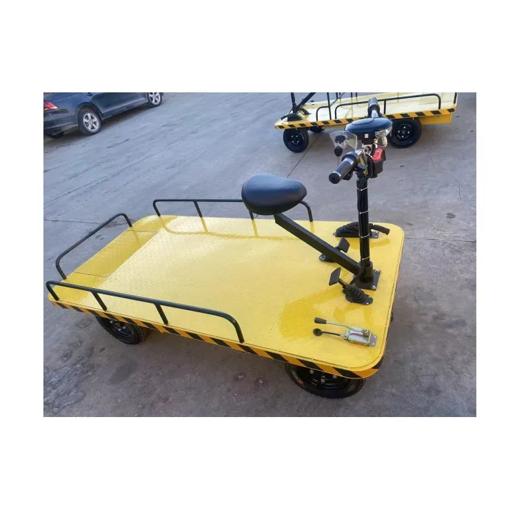 Trolley Heavy Loading Transport Cart Moving Carts With 4 Wheels For Load Electric Carry Wagon