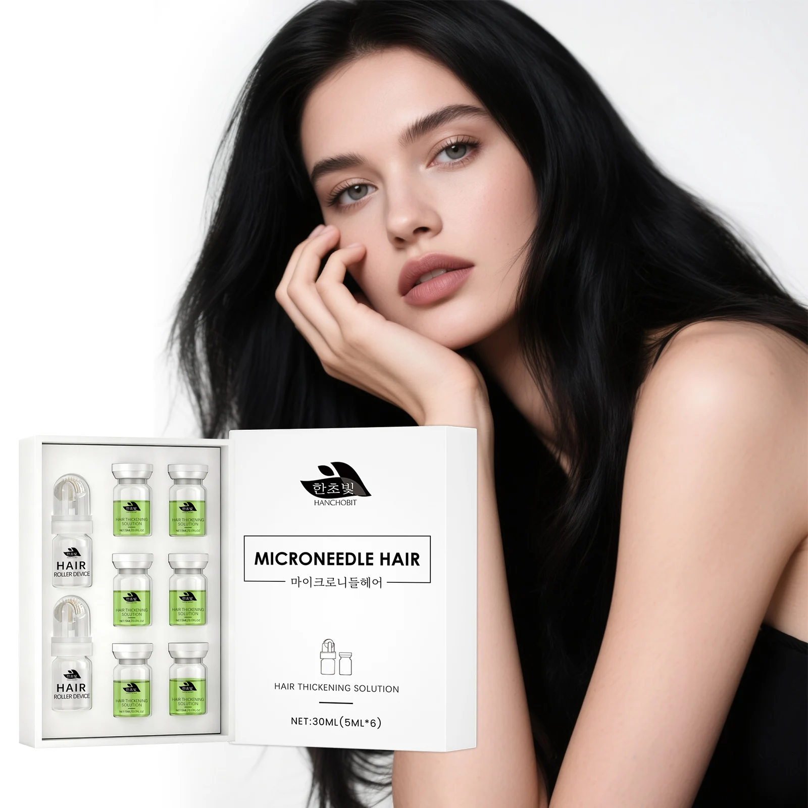 

Сыворотка-роллер для питания корней волос - уход за здоровой кожей головы, увлажнение волос для гладкости и блеска