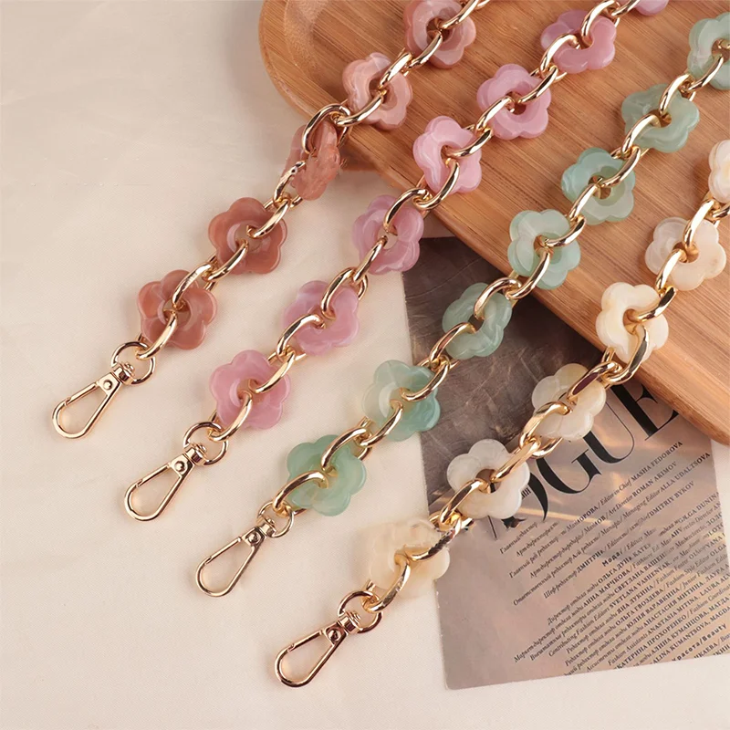 

DIY Handbag Chain Acrylic Shoulder Bag Strap For Women Purse Crossbody Bag Handles Chain Belt Bag Part Accessories 40/60cm