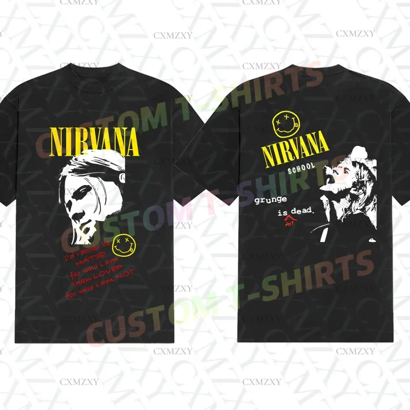 

Men T Shirt Casual Cobain Face T-shirt Graphic Summer Sports Tops Short Sleeves 100% Cotton Streetwear S-3XL Cool Tee
