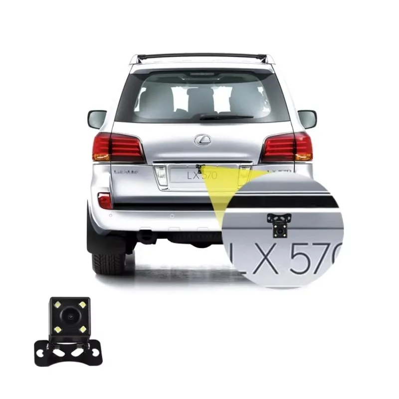 Car Backup Camera IP68 Waterproof 4 LED Night Vision Wide Angle Rear View Reversing Camera For Sedan SUV Truck
