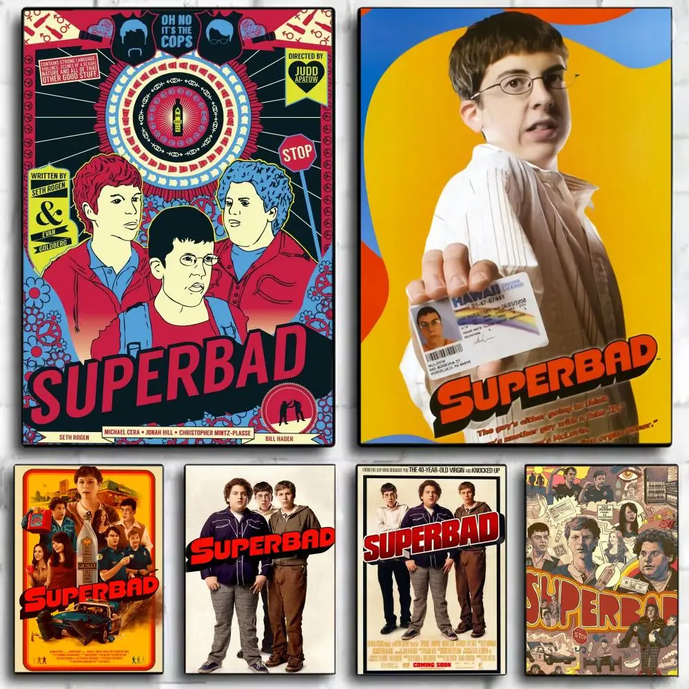 Jugend Lustiger Teenager Amerikanischer Film S-Superbad Poster Wandkunstdruck Poster Dekorative Wanddekoration Heimdekoration Geschenk Ungerahmt