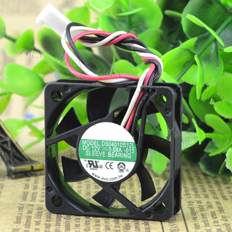 S New for AVC DS04010S12L DC12V 0.08A 3-Wire Cooling Fan#QW