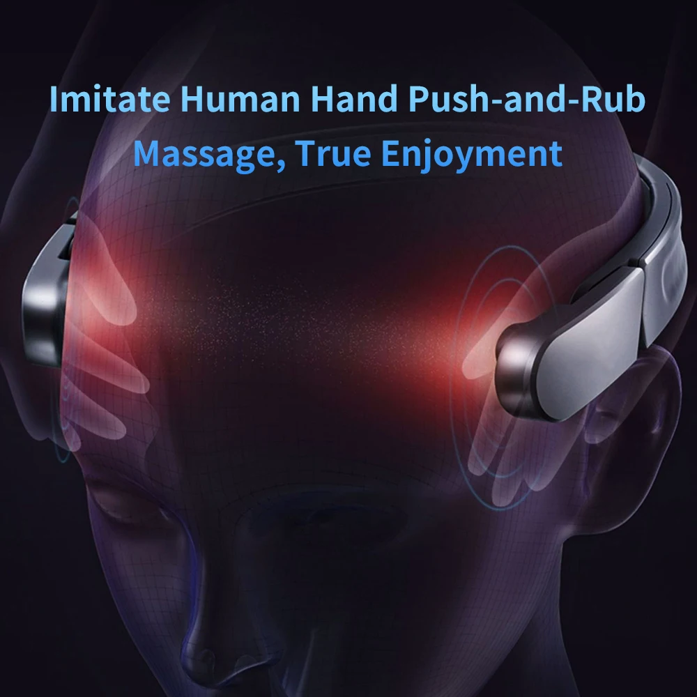 Electric Head Massage Device 3 Pulse Modes Meridian Dredging Therapy Migraine Cervical Massage Device Vertebra Health Care