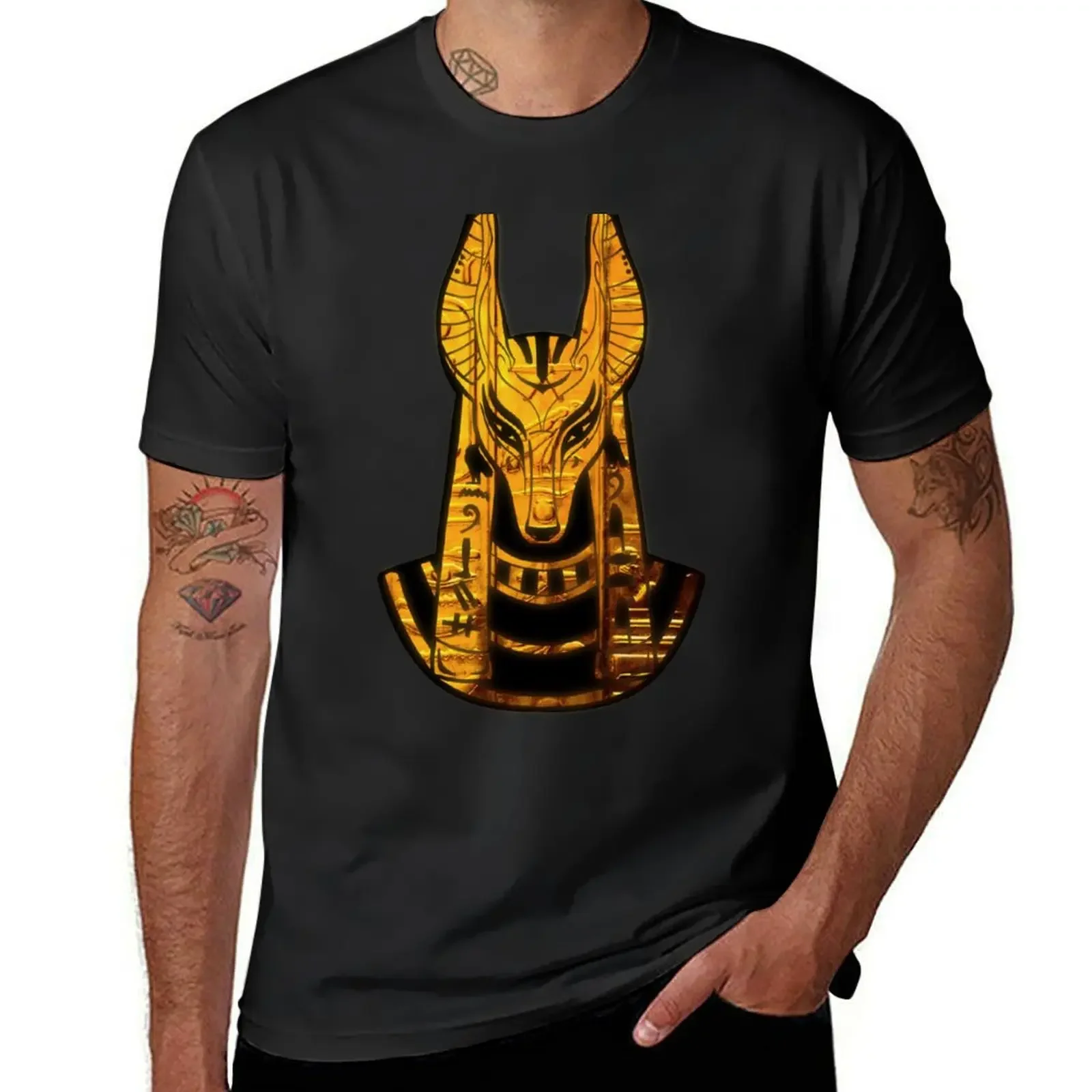 God Anubis T-Shirt designer shirts quick-drying graphic t shirt vintage workout shirts for men