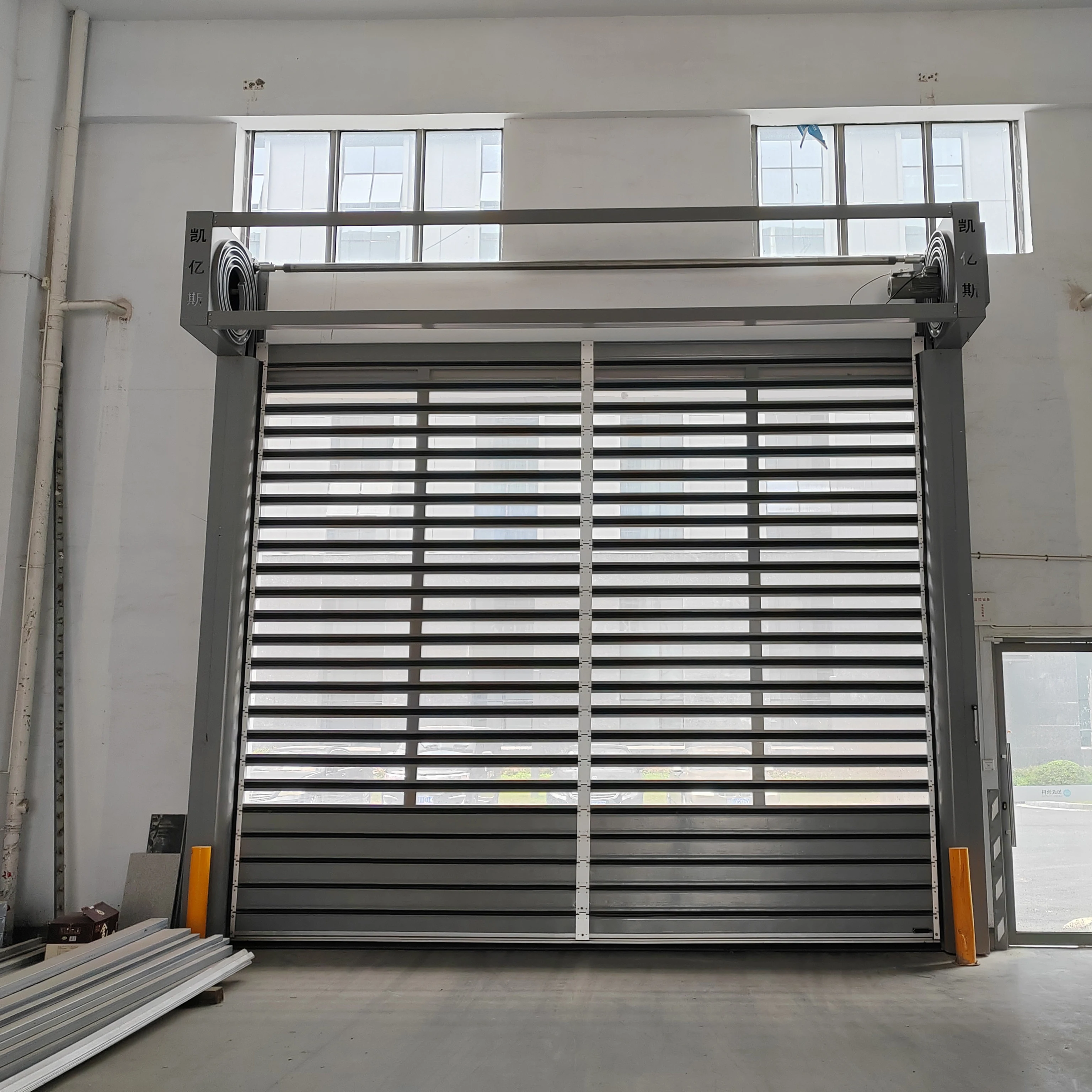 Customization Wind Resistance Fast Closing Rapid Roll Door Insulated High Speed Spiral Door