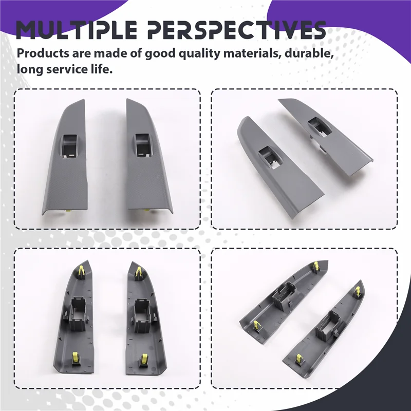 

AASS-Car Window Switch Bezel Panel For Toyota Hilux VIGO 2005-2014 74232-0K020 74231-0K020 74271-0K010 74272-0K010