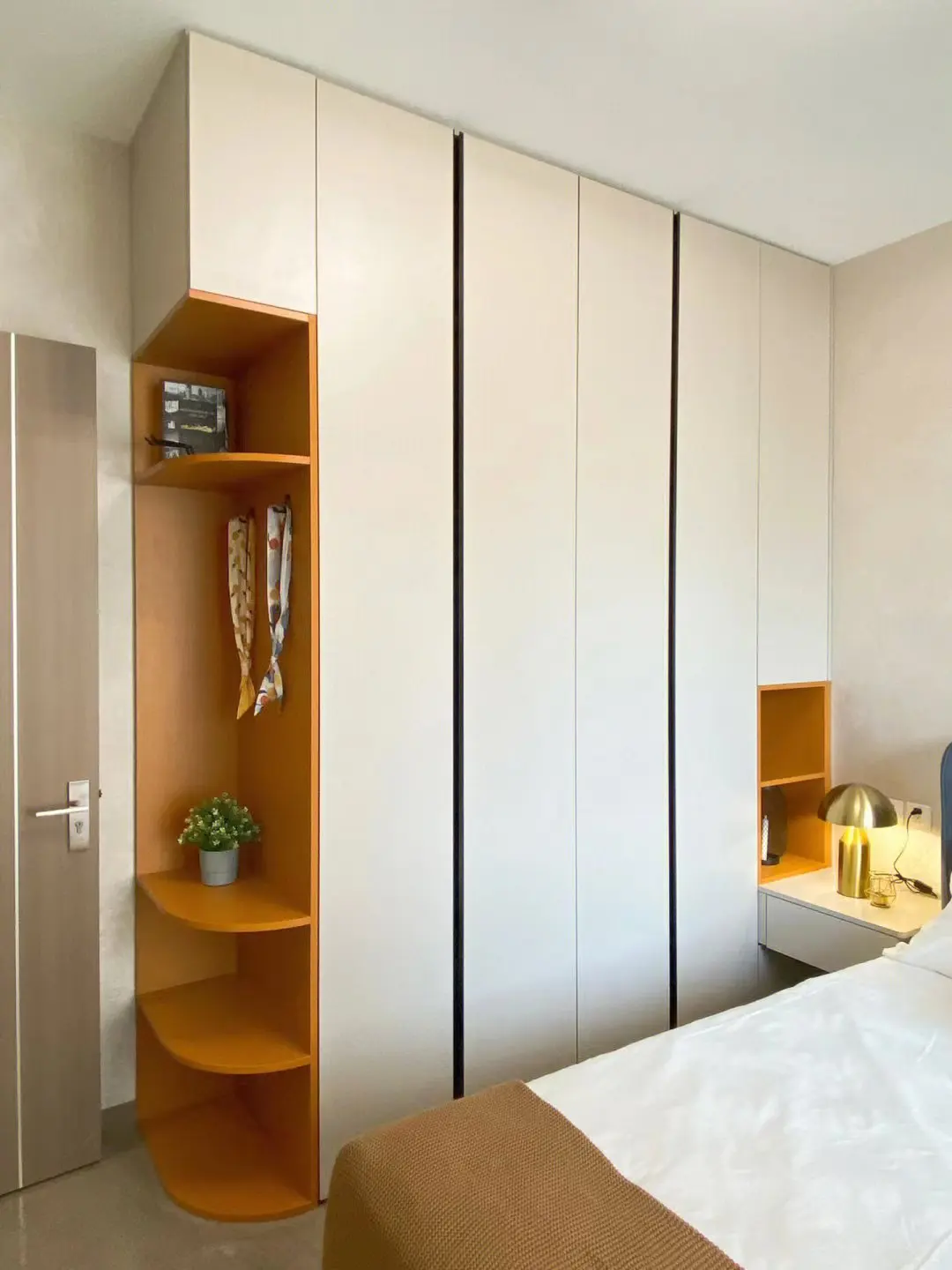 خزانة خشبية مخصصة على الطراز الصيني الحديث لغرفة النوم المنزلية #3