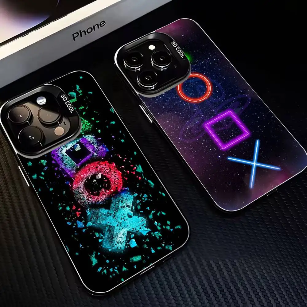 

PS5 Logo Play Station Phone Case For iPhone17,16,15,14,13,12,11 Plus,Pro Max Black Matte Shockproof Cover