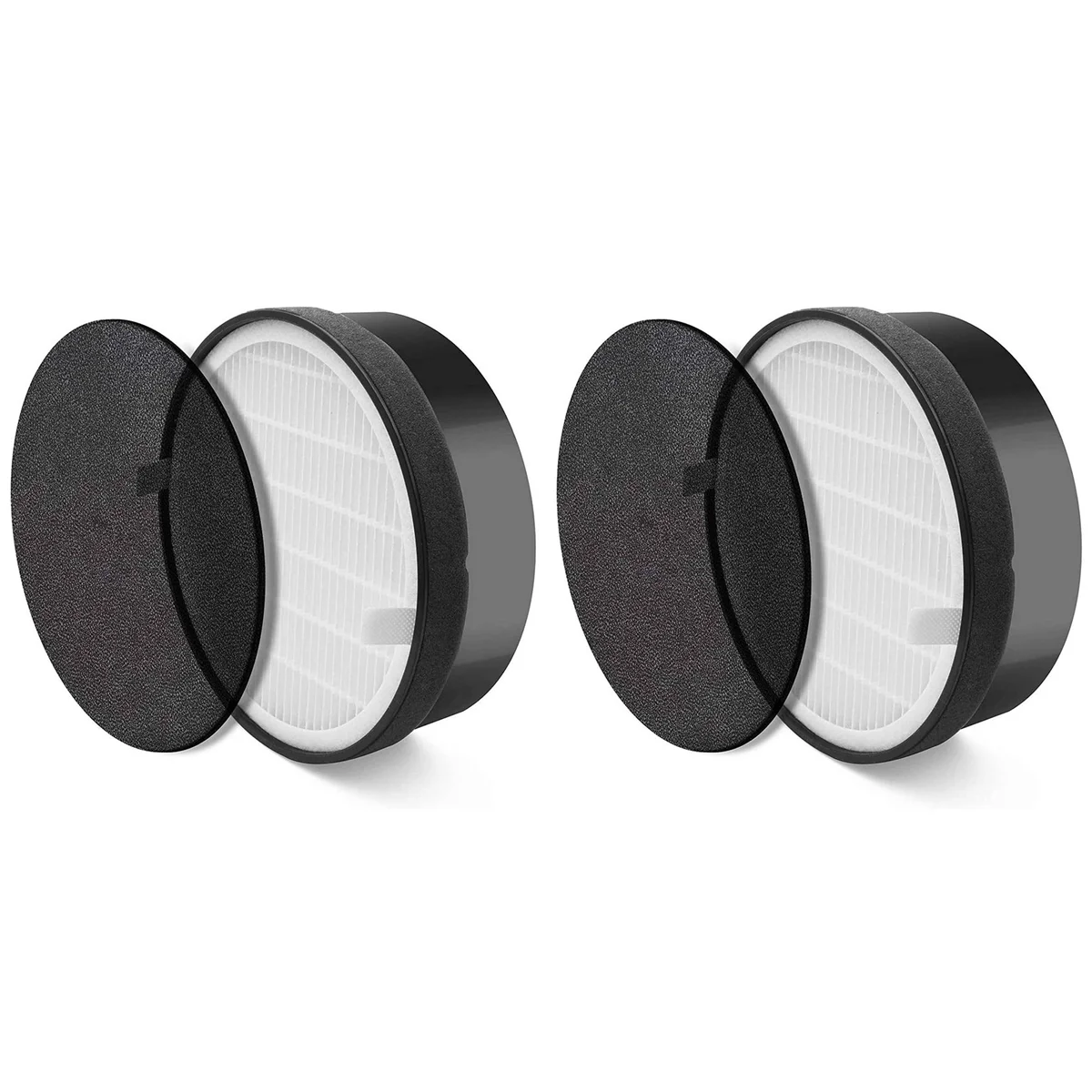 2X Replacement Filter for Levoit Air Purifier LV-H132, True HEPA and Activated Carbon Filters