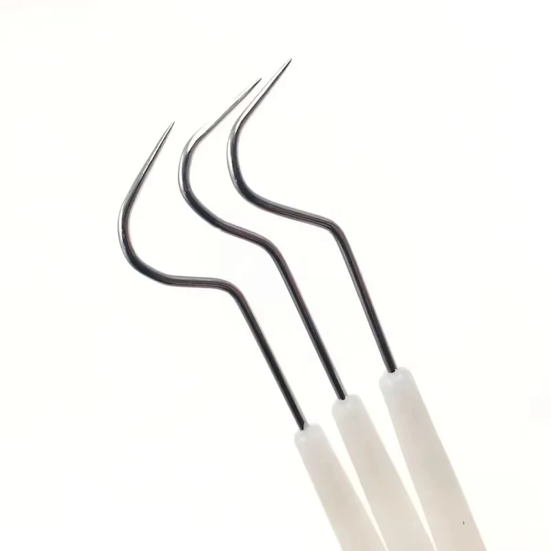 100PCS Disposable Dental Tartar Scraper Remover Double-Ended Teeth Cleaning Tool with Explorer Probe Hook Pick for Oral Hygiene
