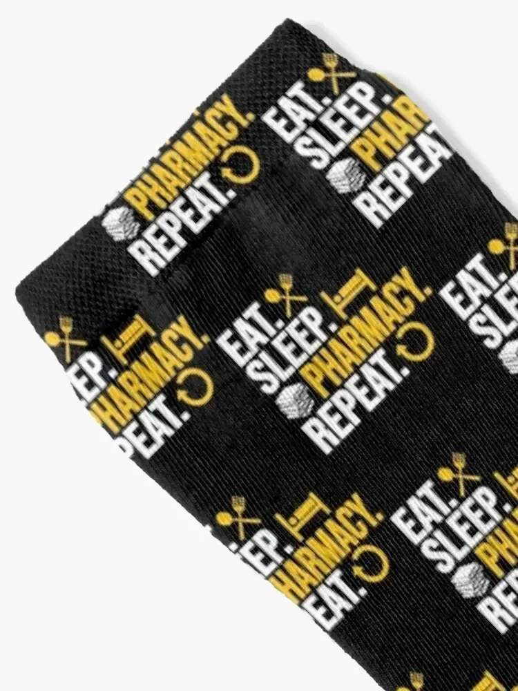 Eat sleep Pharmacy Repeat, Pharmacy Routine Socks Toe sports man winter cartoon Socks Girl Men's