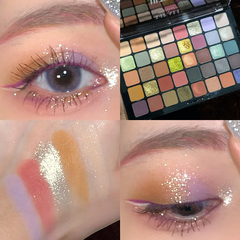 Product Title: 40-Color Shimmer Eyeshadow Palette 6