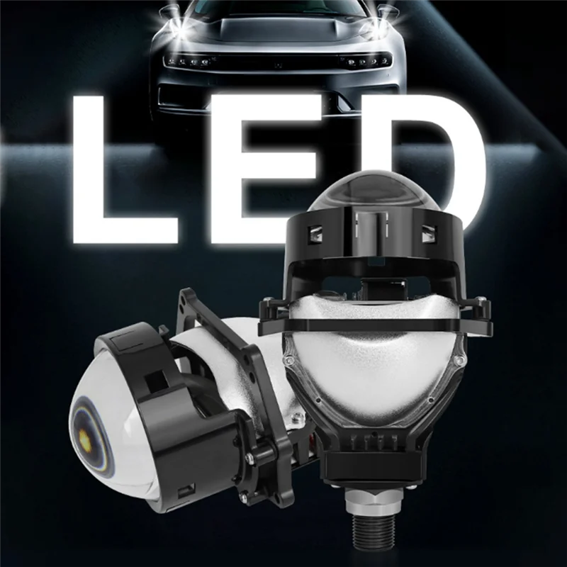 

Universal Car Headlamp 3 Inch 2Pcs Projector Lense Light 12V Headlight 55W Low Lights 65W High Lights