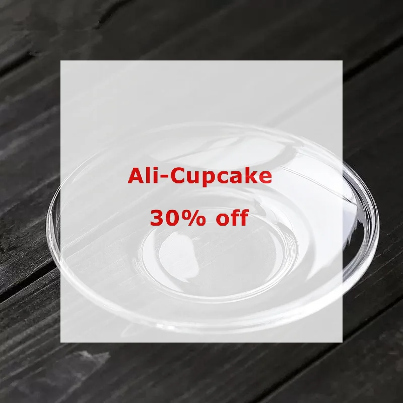 1Pcs Heat Resistant Glass Wax Catcher Tray Transparent Ruffled Edge Candle Drip Protector Reusable Candlestick Ring Holder