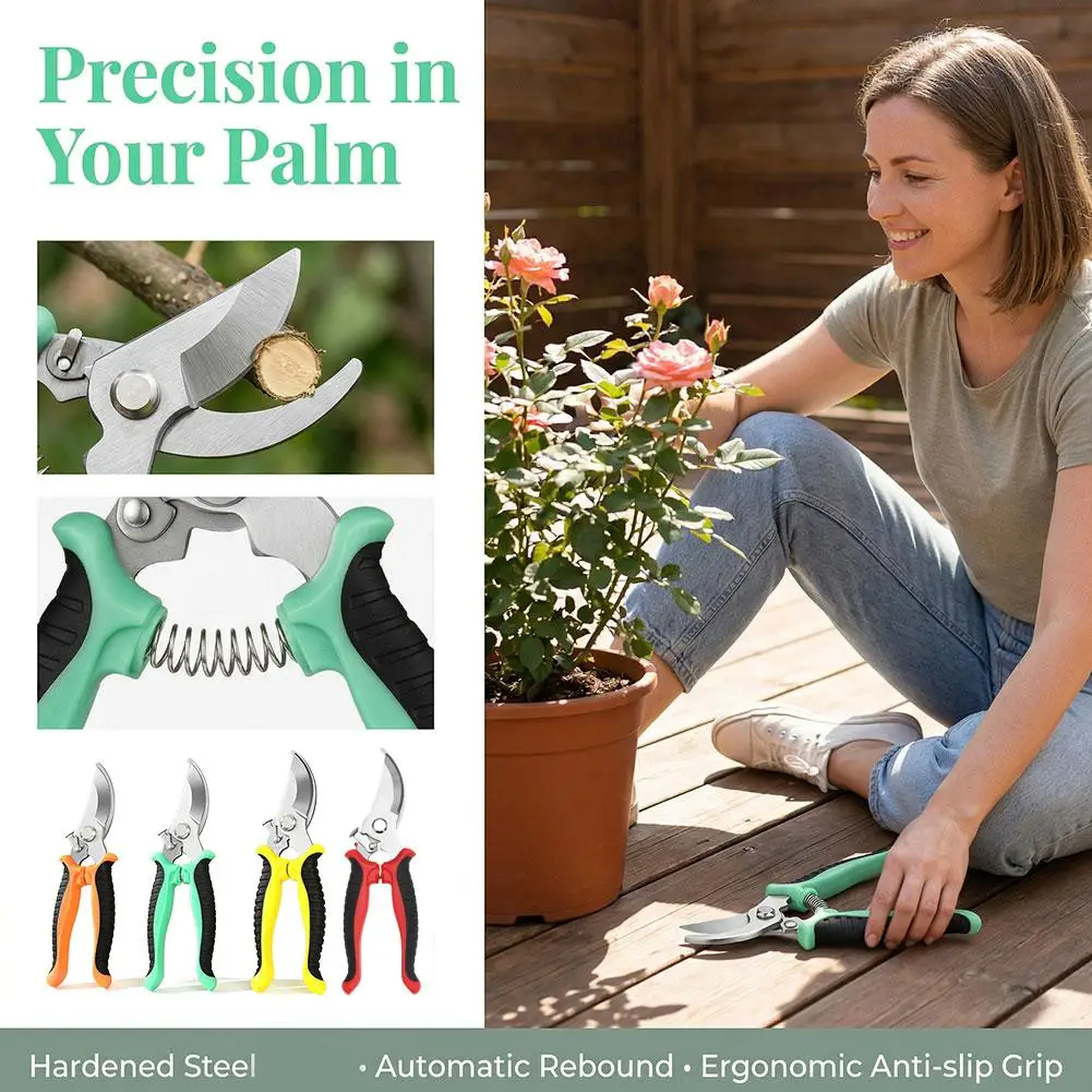 

Профессиональные садовые ножницы из нержавеющей стали для обрезки веток, плодовых деревьев, цветов, инструменты для домашнего использования