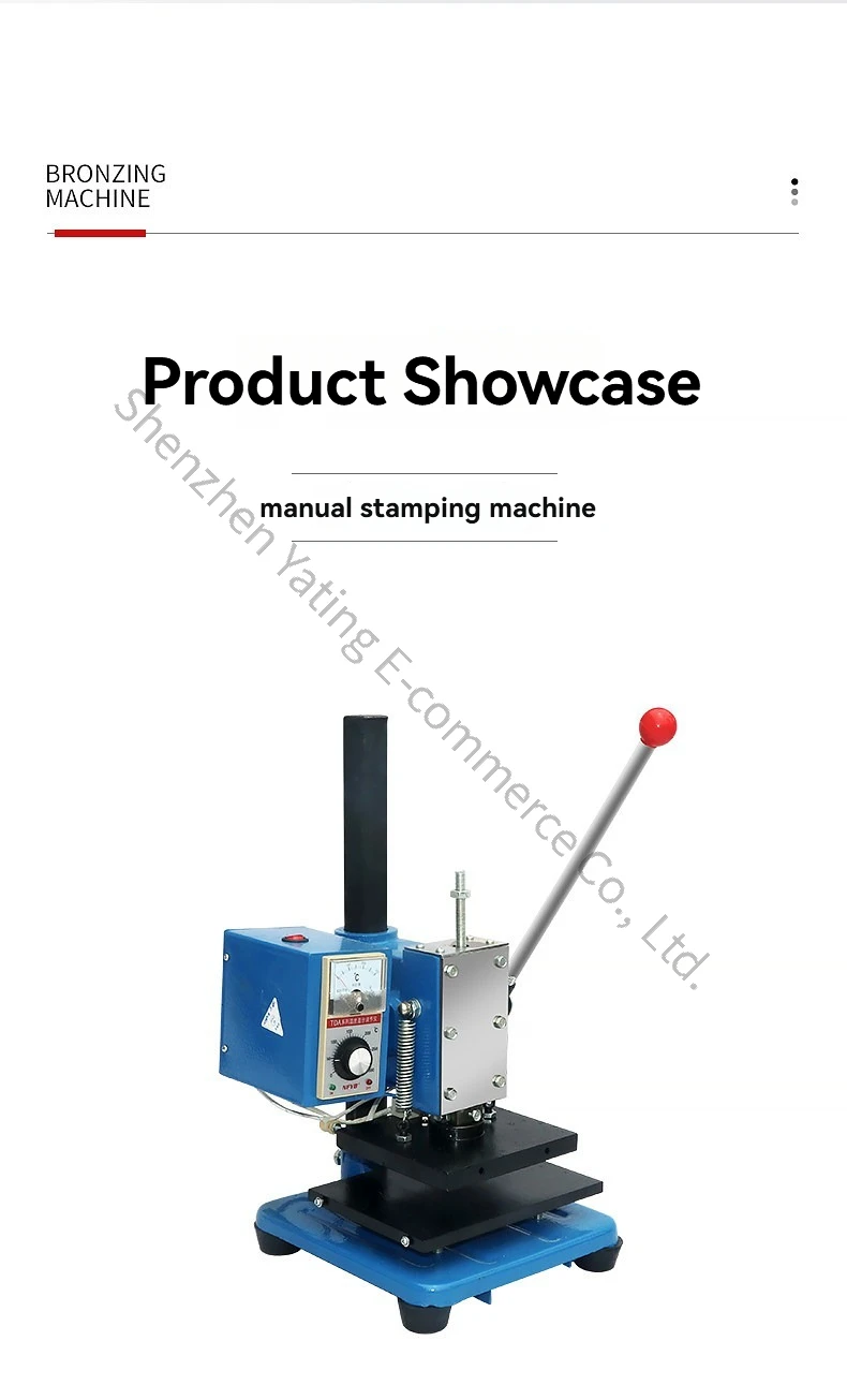 Manual Bronzing Machine Leather Tag Trademark Branding Hot Stamping  Hot Stamping Hot Pressing Machine Embossing Machine