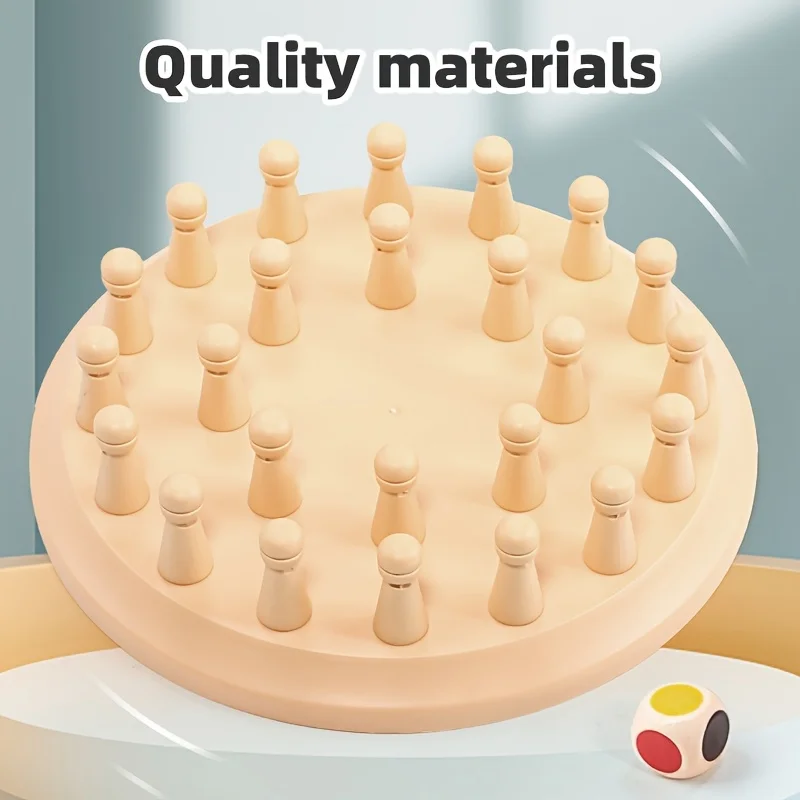 Juego de ajedrez con memoria Montessori, juegos de mesa familiares para niños y adultos, juguetes educativos de aprendizaje preescolar