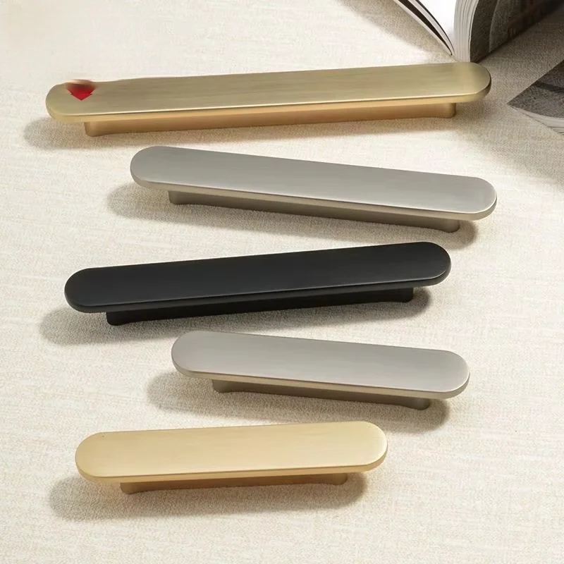 AOB Gold Kitchen Cabinet Storage Door Handles Black Closet Dressers Item Drawers Wardrobe Drawer Knobs Furniture Handle Hardware