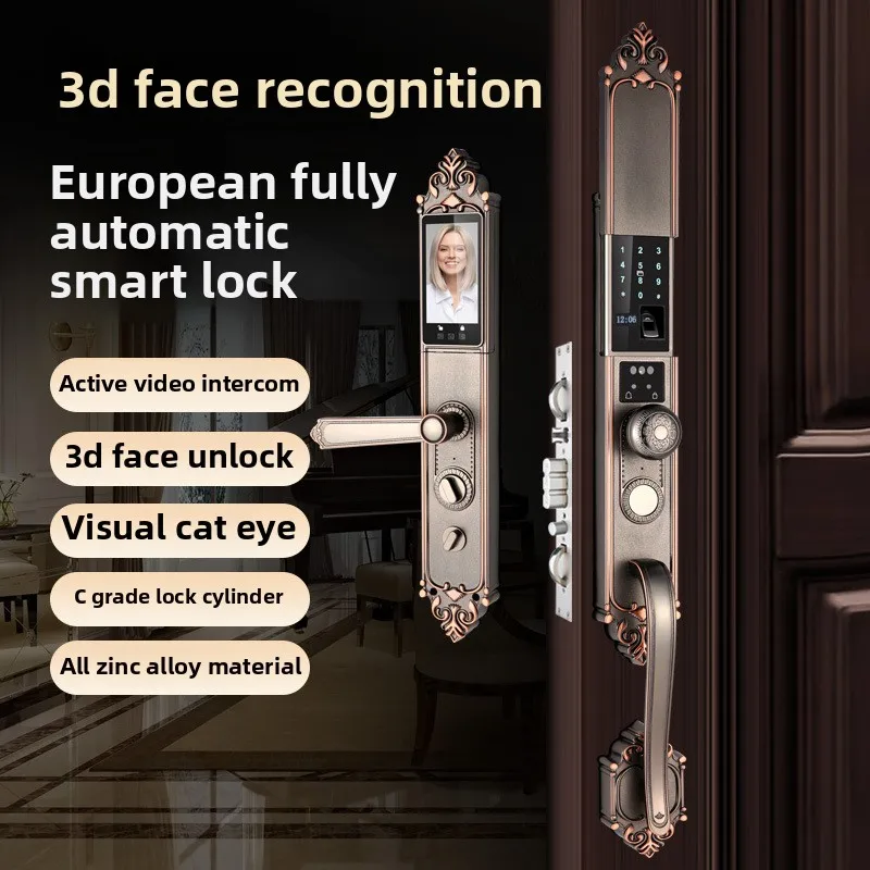

Villa Door Fingerprint Lock Courtyard Outdoor Facial Recognition Smart Lock
