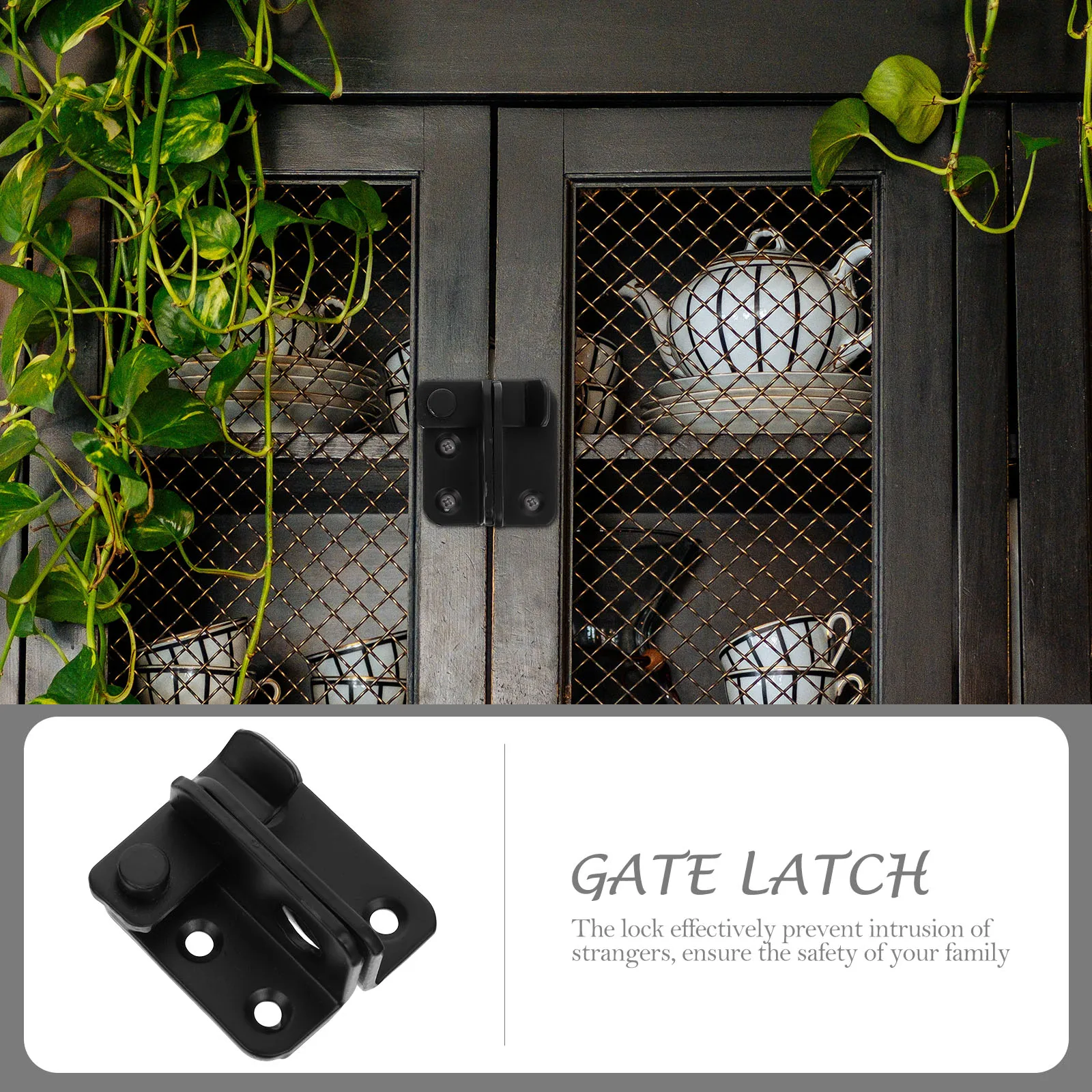

2 Pcs Lock The Door Anti-theft Buckle Bolts Latch Stainless Steel Flip Gate Latches Safety