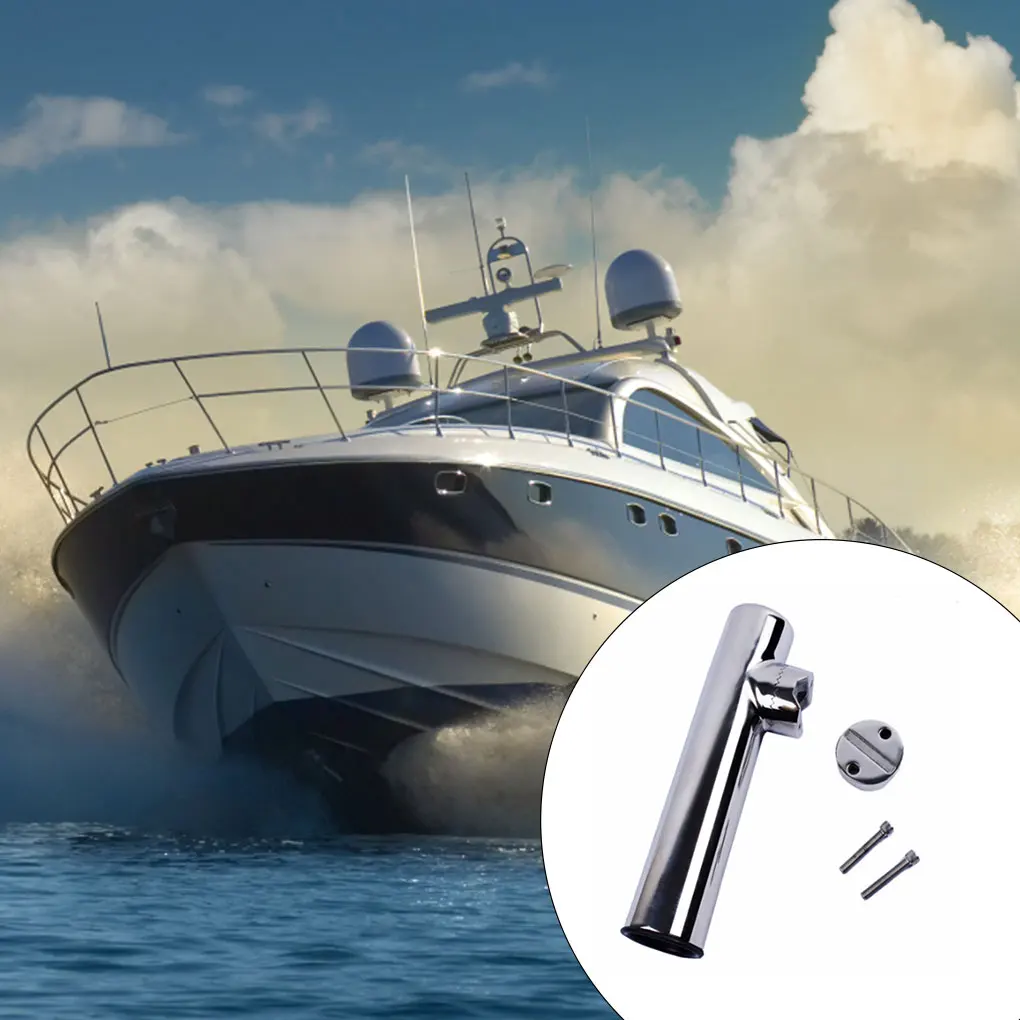 Holder Portable Rack Stainless Steel Durable Corrosion-proof Bracket Polished Clamp Rails Boat Hardware Tackle Accessories