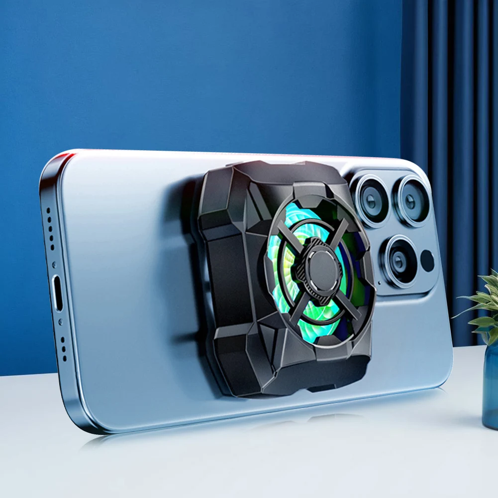 Mobile Phone Radiator Rechargeable 3 Speeds Adjustable Phone Heatsink Wireless Magnetic Gaming Radiator for Gaming Quick Cooling