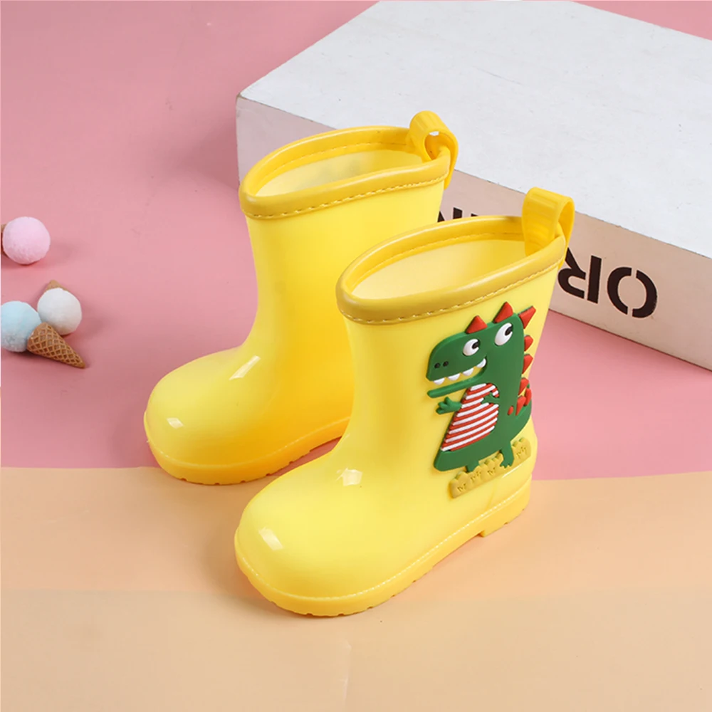 Nuovi bambini in PVC quattro stagioni cartone animato carino scarpe da pioggia per bambini moda solletico drago stivali da pioggia per bambini