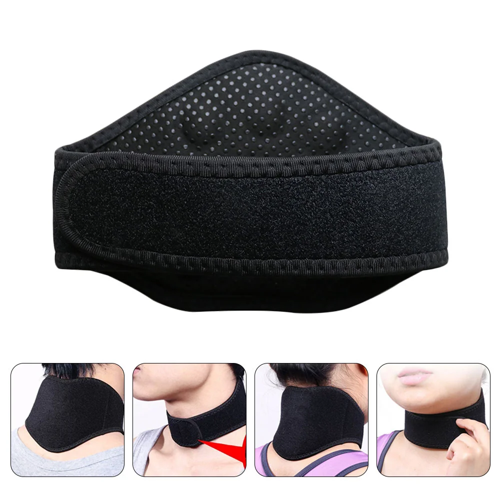 

Self-heating Neck Guard Braces Warmer Magnetic Support Strap Therapy Hot Cloth Wrap