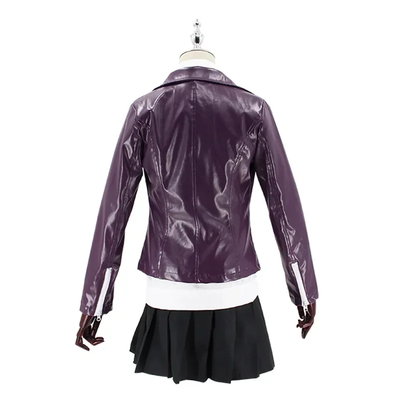 6 pçs anime danganronpa kirigiri kyoko cosplay traje uniforme anime trajes de halloween para mulheres roupas masculinas accessorie prop