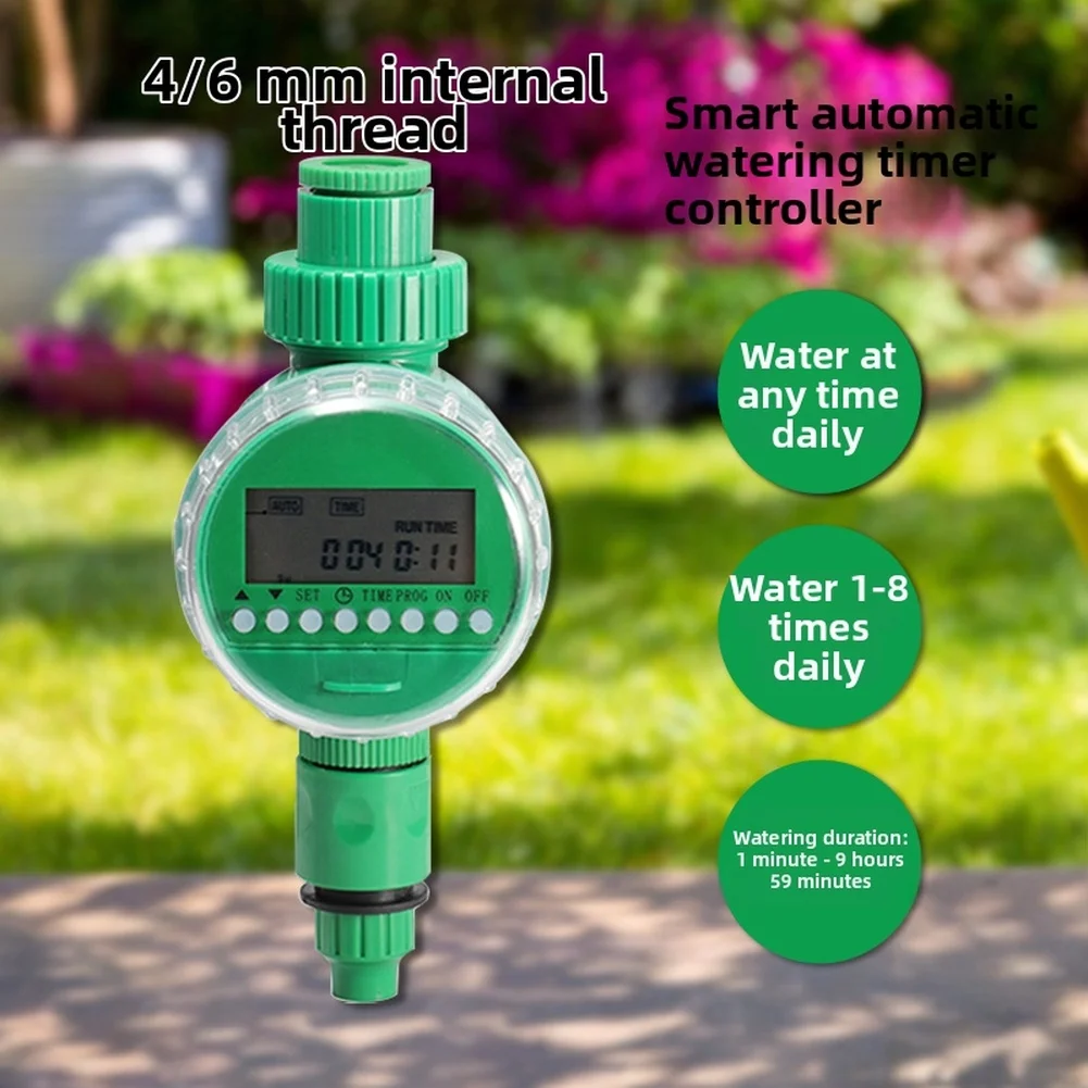 for Smart Timer for Drip Irrigation System with for custom Watering Intervals and LCD Interface for Home Garden Lawn