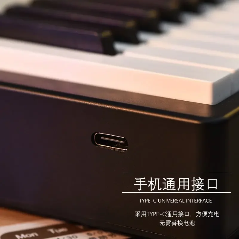 Imagem -05 - Calendário Mini Piano para Mesa Pode Jogar Jay Chou jj Ornamentos de Desktop Periféricos Presentes de Aniversário Dropshipping 2024