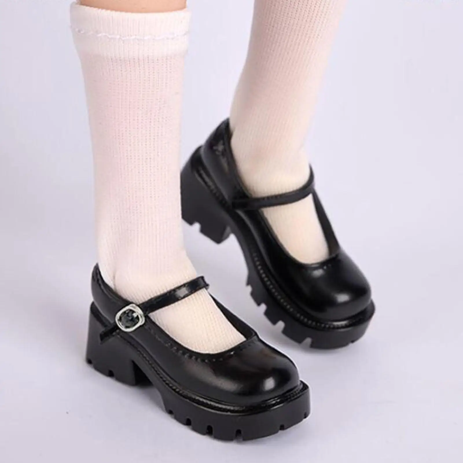 1:6 Scale PVC Shoes Costume Accs, Miniature Shoes, Handmade Toys for 12