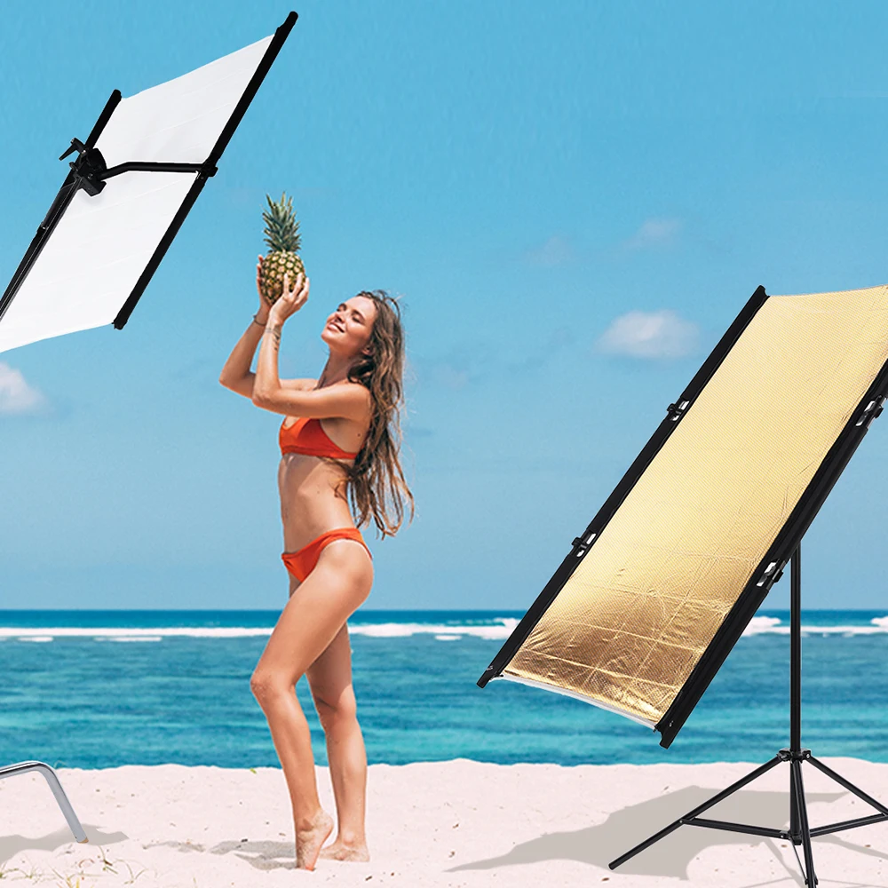 Selens Outdoor Reflector 7-в-1 Светоотражающий экран с диффузией света и сумкой для хранения в алюминиевой рамке для фотостудии