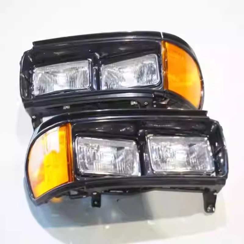 Front Headlight Assembly Yellow Corner Light for Toyota Land Cruiser LC80 Modified New Style Daytime Running Light