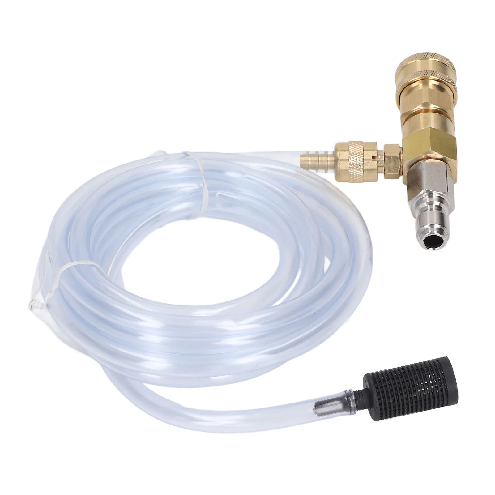 Chemical Injector Chemical Injector Brass Stainless Adjustable Downstream Injector with 9.8ft Tube for Pressure Washer 5000PSI