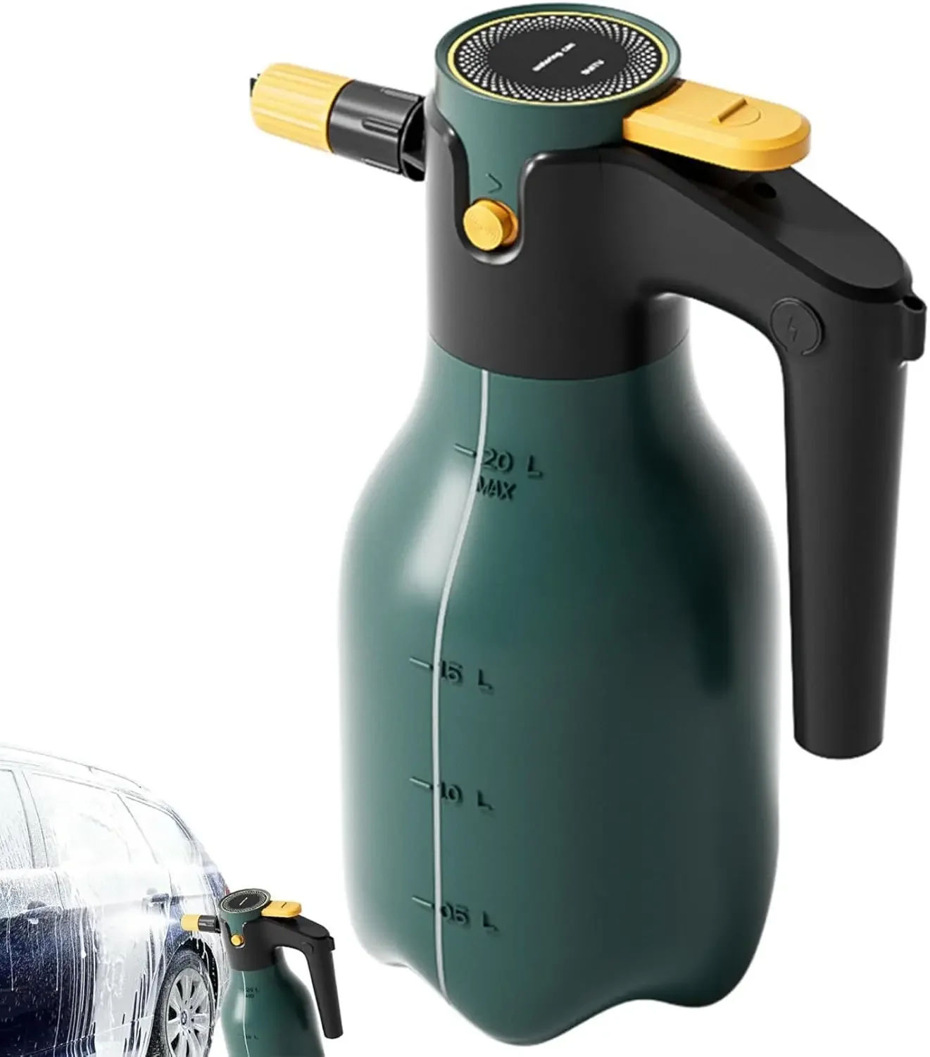 2L Cordless Pump Sprayer Electric Pressurized Foam Sprayer with One Touch Lock Portable Foam Sprayer for Car Wash House