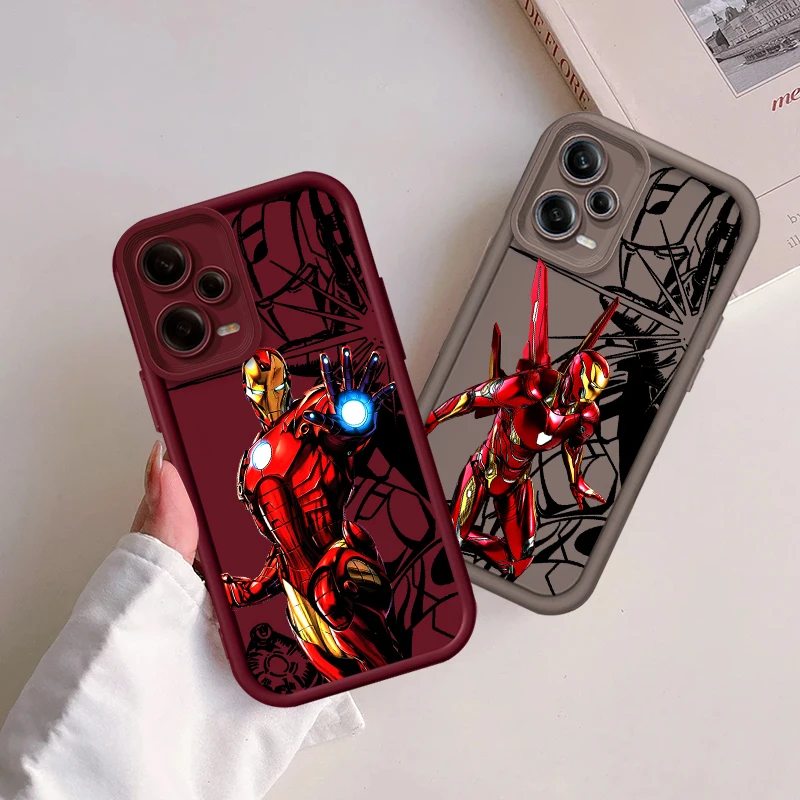 Iron Man Marvel Art Cool Eye Ladder For Xiaomi Redmi Note 13 12 12C 11 11S 10 10C 10A 9C 9A Pro 5G Soft Phone Case