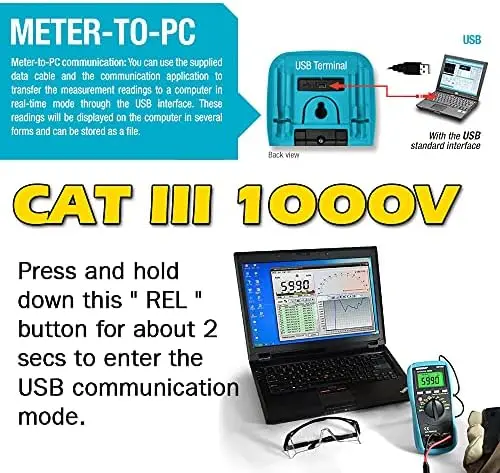

Цифровой мультиметр TRMS на 5999 измерений | Измеритель задержки с автоматическим определением диапазона для автомобильных испытаний и фиксации данных