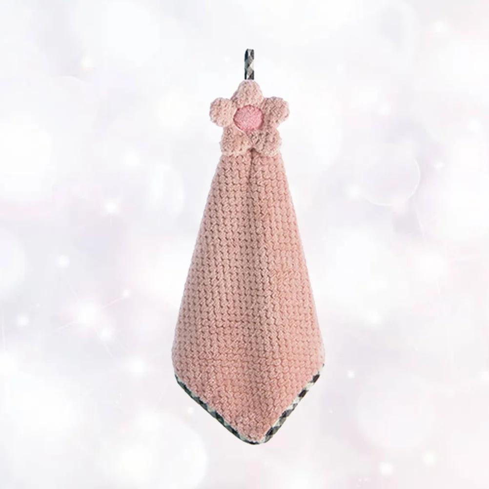 

Впитывающая влагу салфетка с узором под подсолнух для кухни и ванной, подвесное полотенце, безворсовое полотенце для протирки рук, быстросохнущее