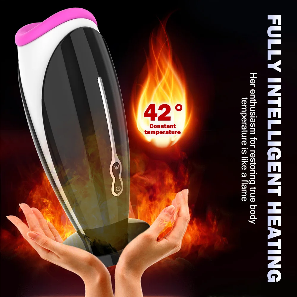 ของเล่นสําหรับชายMasturbationของเล่นPenis Trainer Voice Interactionพ็อกเก็ตช่องคลอดหีความร้อนVibratorชายผู้ใหญ่สินค้า