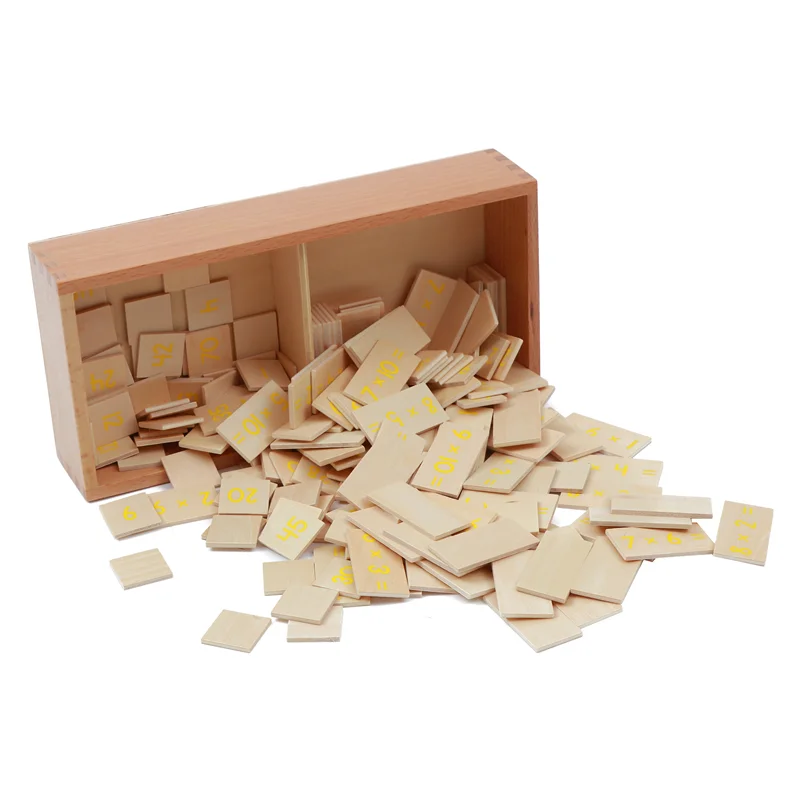 Multiplication Equations Box Montessori Math Toys Tables of Arithmetic Learning Tools Mathematics Educational Game for Children
