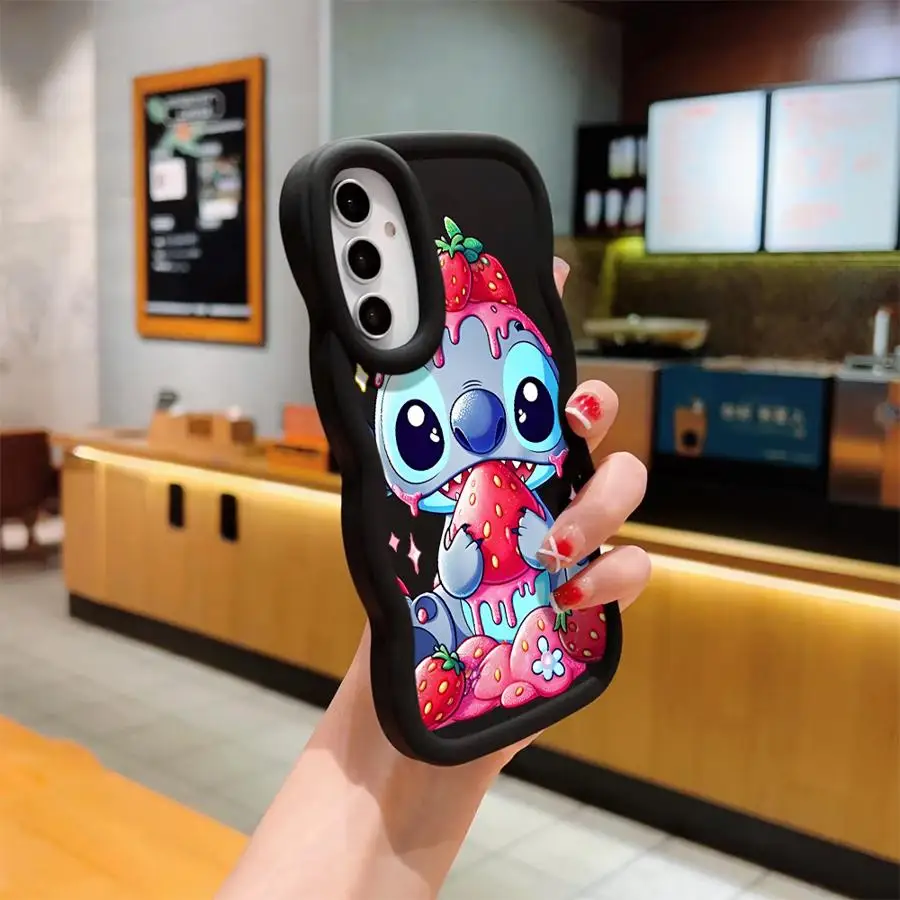 Disney Cute Stitch Custodia per Samsung Galaxy A54 A02 A06 A50 A51 A55 A56 A03 A73 A20 A04 A05 Morbido TPU
